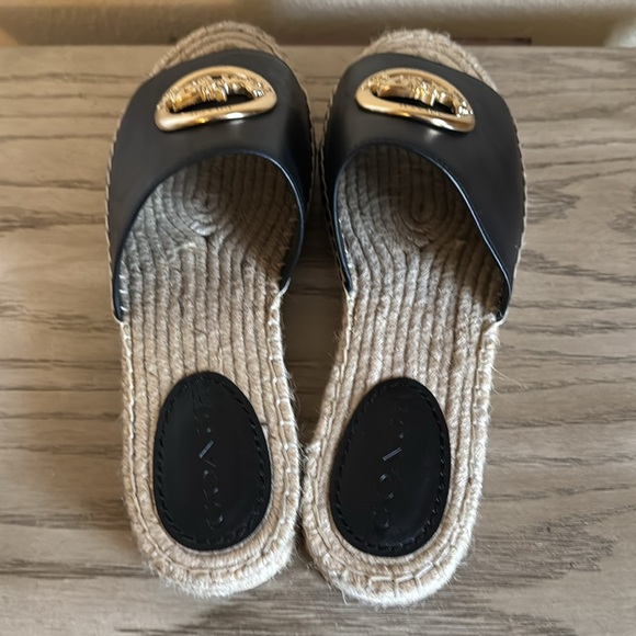 Coach Corey espadrille sandal black, like new size 8 - Picture 3 of 9